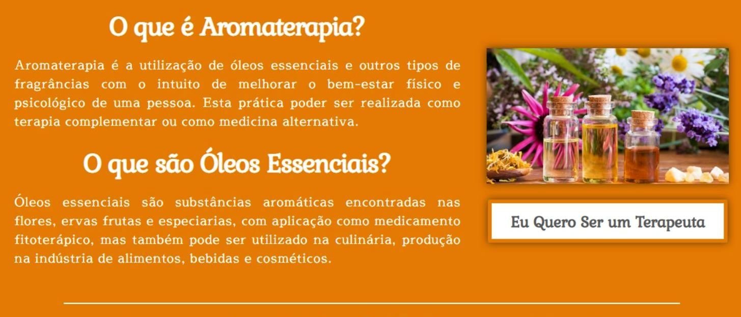 Aromaterapia Formação Terapêutica