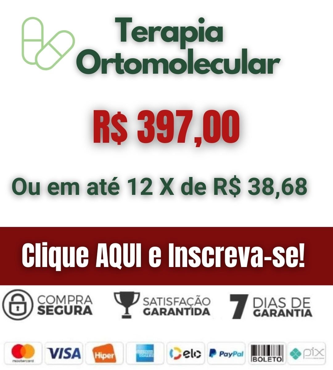 Formação em Terapia Ortomolecular - 600h