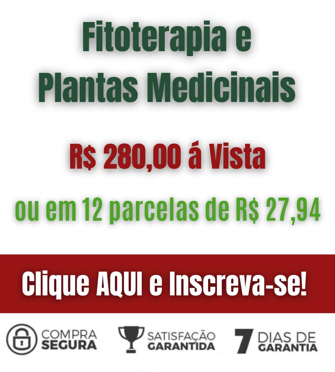 Inscrição Fitoterapia